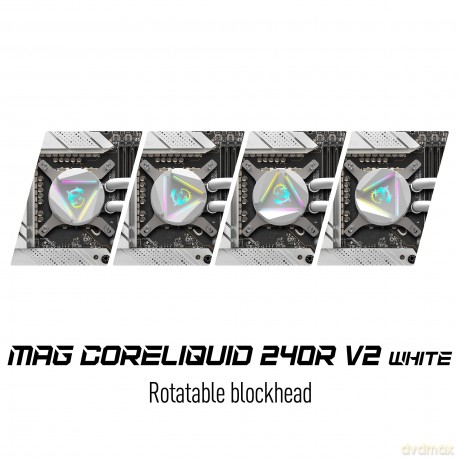 Chłodzenie procesora MAG Core Liquid 240R V2 White 240mm ARGB CPU Cooler