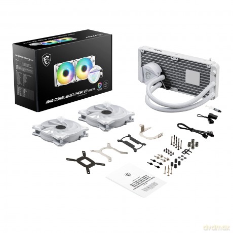Chłodzenie procesora MAG Core Liquid 240R V2 White 240mm ARGB CPU Cooler
