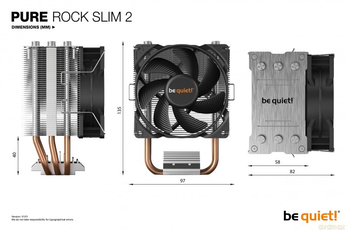Chłodzenie Pure Rock Slim 2 CPU Cooler BK030