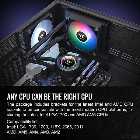 Chłodzenie wodne - TH120 V2 ARGB (120mm) miedziany blok CPU