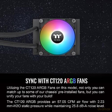 Chłodzenie wodne - TH120 V2 ARGB (120mm) miedziany blok CPU