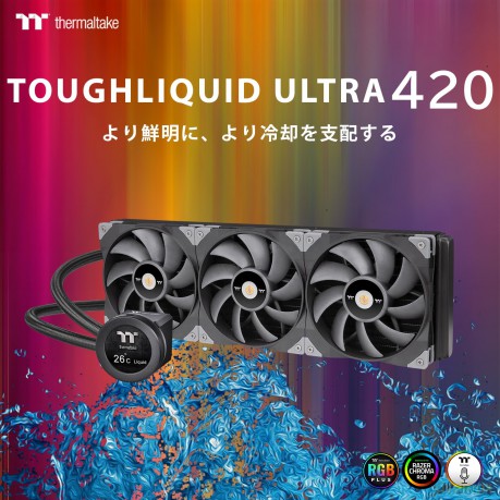 Chłodzenie wodne - Toughliquid Ultra 420 - 2.1" LCD, ToughFan 140*3