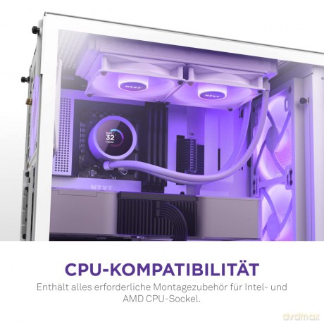 Chłodzenie wodne Kraken 240 RGB LCD Białe