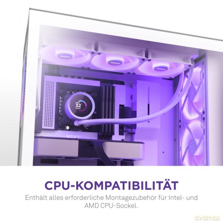 Chłodzenie wodne Kraken 360 RGB LCD Białe