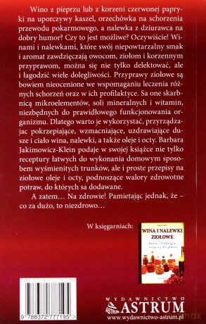 Wina I Nalewki Lecznicze - Barbara Jakimowicz-Klein [KSIĄŻKA]