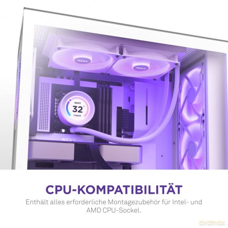Chłodzenie wodne Kraken Elite 280 RGB LCD Białe