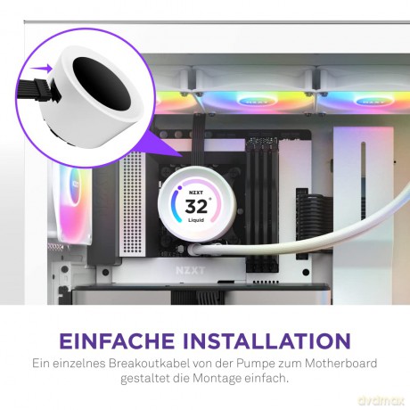 Chłodzenie wodne Kraken Elite 360 RGB LCD Białe