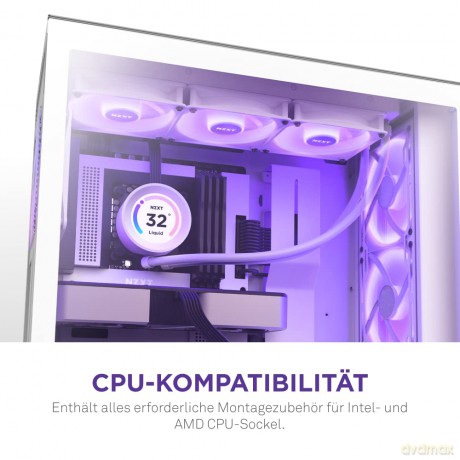 Chłodzenie wodne Kraken Elite 360 RGB LCD Białe