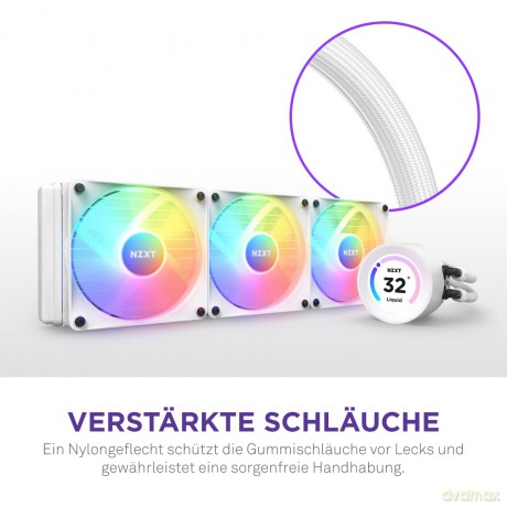 Chłodzenie wodne Kraken Elite 360 RGB LCD Białe