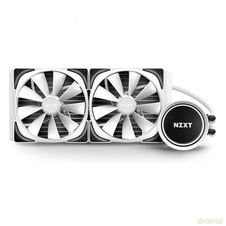 Chłodzenie wodne Kraken X63 white 280mm RGB podświetlane wentylatory i pompa
