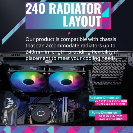 Chłodzenie wodne MasterLiquid 240L Core ARGB