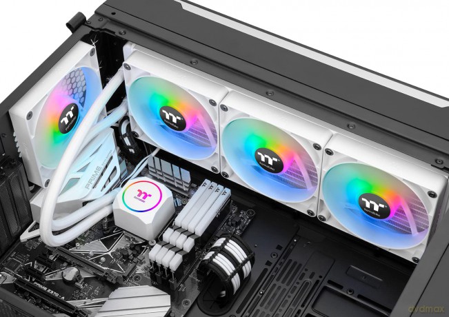Chłodzenie wodne TH420 ARGB Snow (3x140mm) miedziany blok CPU