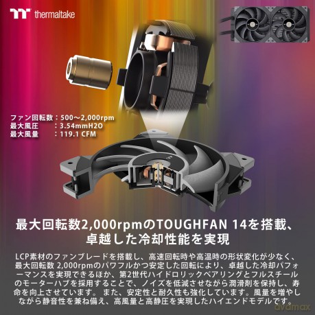 Chłodzenie wodne Toughliquid Ultra 280 - 2.1 LCD, ToughFan 140mm*2