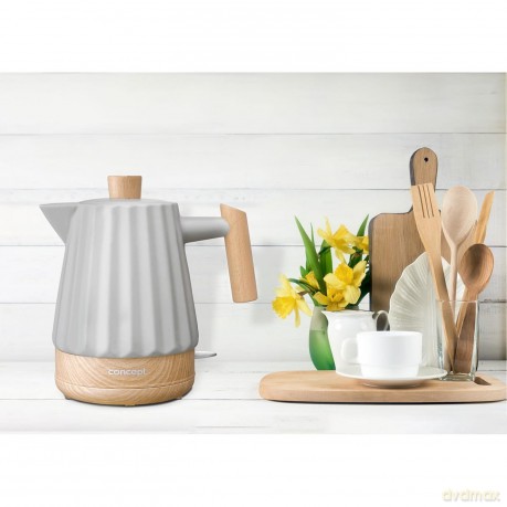 Czajnik ceramiczny RK0091 1,5l jasnoszary