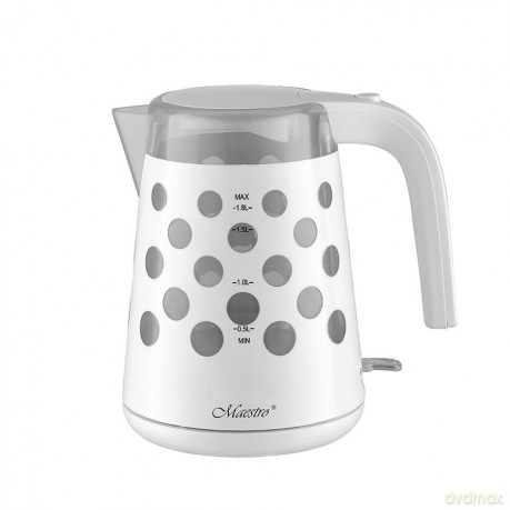 Czajnik elektryczny 1,7l 2200W "KROPKI" MR-045-WHITE