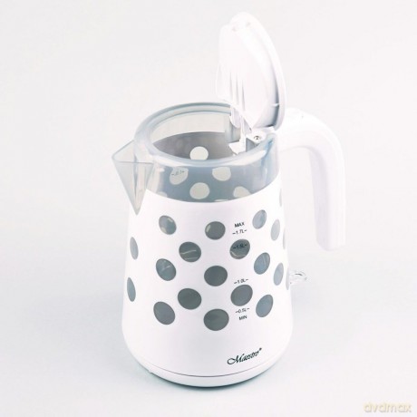 Czajnik elektryczny 1,7l 2200W "KROPKI" MR-045-WHITE