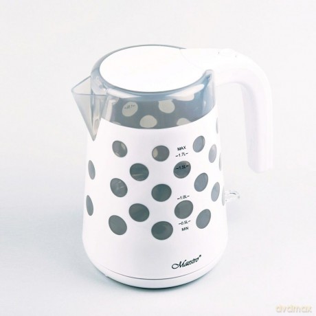 Czajnik elektryczny 1,7l 2200W "KROPKI" MR-045-WHITE