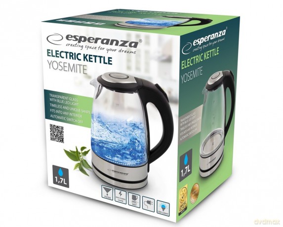 Czajnik elektryczny YOSEMITE 1.7L czarny