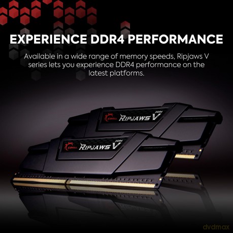 DDR4 64GB (4x16GB) RipjawsV 3200MHz CL16 XMP2 Black