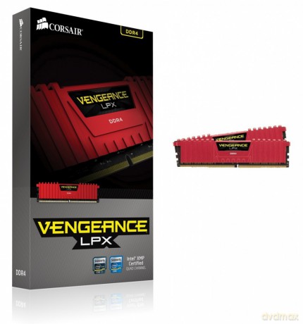 DDR4 Vengeance LPX 16GB/3200(2*8GB) CL16-18-18-36 RED 1,35V XMP 2.0