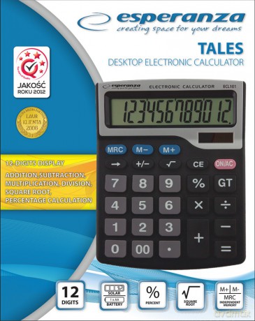 Elektroniczny Kalkulator Biurkowy Tales Ecl101