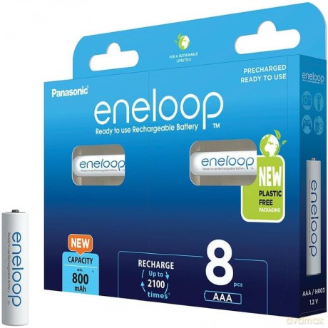 Eneloop AAA akumulator 800 mAh 8 szt