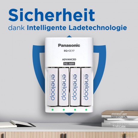 Eneloop ładowarka advenced BQCC17 + 4 akumulatory AA 2000 mAh