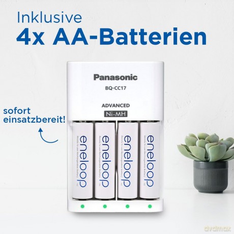 Eneloop ładowarka advenced BQCC17 + 4 akumulatory AA 2000 mAh