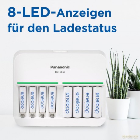 Eneloop ładowarka BQCC63 na 8 szt. bez akumulatorów