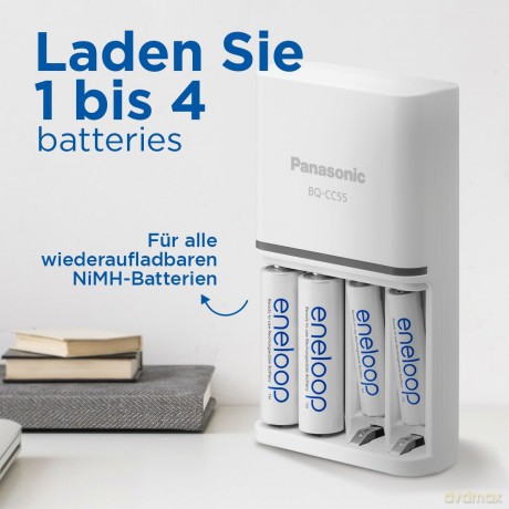 Eneloop ładowarka Smart and Quick BQCC55+AA 4 sztuki