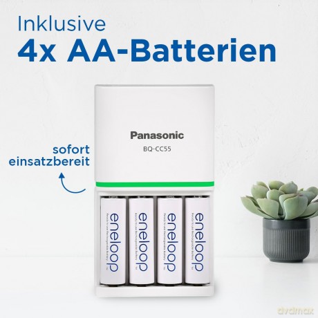 Eneloop ładowarka Smart and Quick BQCC55+AA 4 sztuki