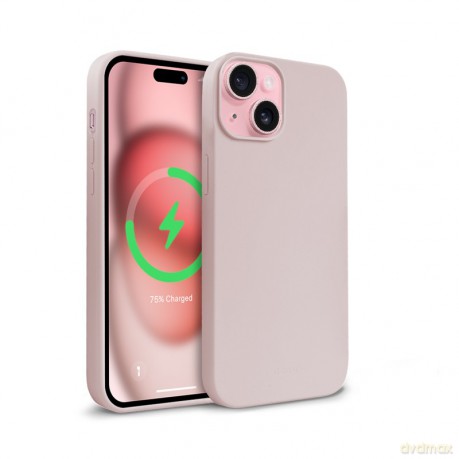 Etui Color Cover Magnetic - iPhone 15 MagSafe Piaskowy róż