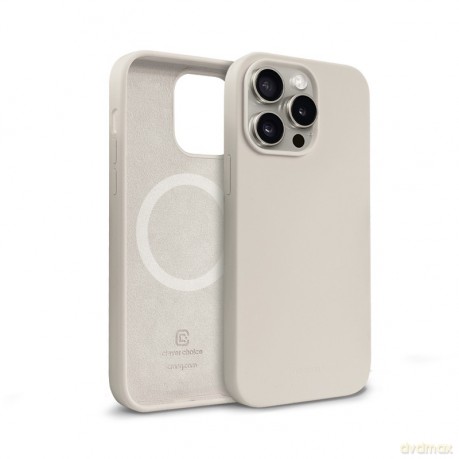 Etui Color Cover Magnetic - iPhone 15 Pro Max MagSafe Kamienny beż