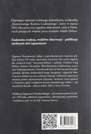 Za Zamkniętymi Drzwiami Wstrząsający Reportaż Z Niemiec 1933 - Zygmunt Nowakowski [KSIĄŻKA]