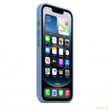 Etui silikonowe do iPhonea 16e - zimowy błękit