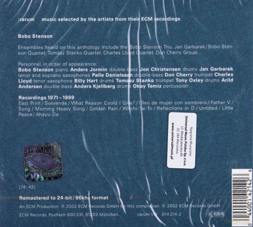 Stenson Bobo Trio: Rarum [CD]