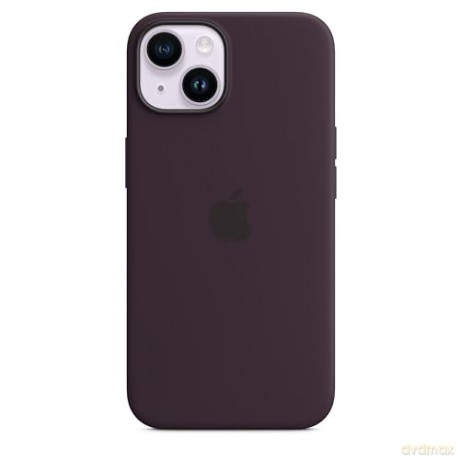Etui silikonowe z MagSafe do iPhone 14 - jagodowe