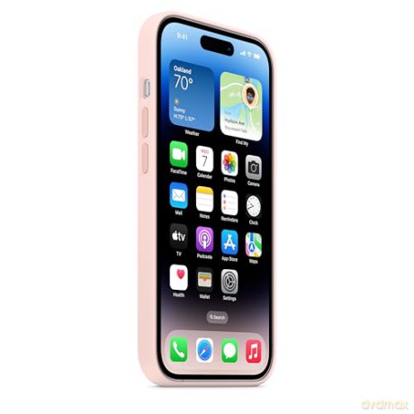 Etui silikonowe z MagSafe do iPhone 14 Pro - kredowy róż