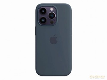 Etui silikonowe z MagSafe do iPhone 14 Pro - sztormowy błękit