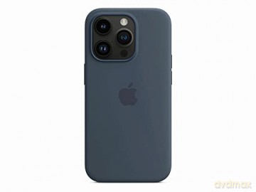 Etui silikonowe z MagSafe do iPhone 14 Pro - sztormowy błękit