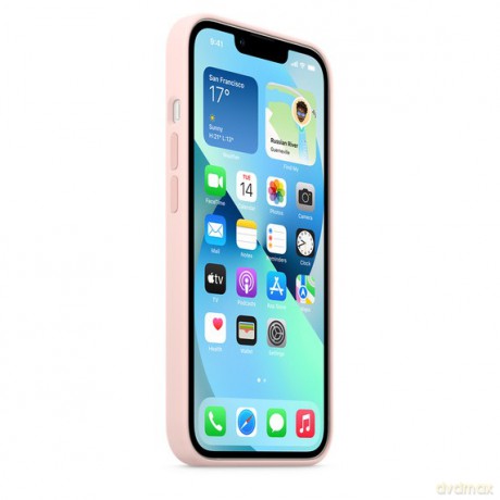 Etui silikonowe z MagSafe do iPhonea 13 - kredowy róż