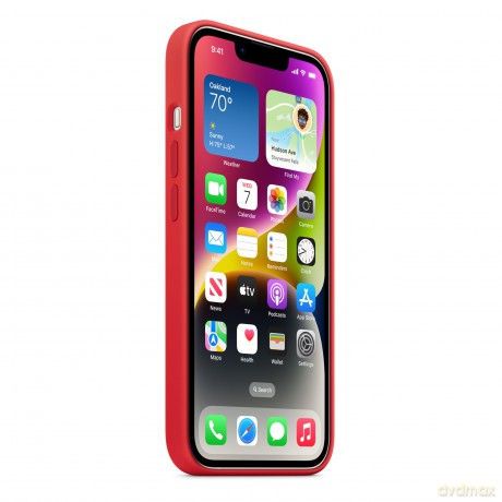 Etui silikonowe z MagSafe do iPhonea 14 - (PRODUCT)RED