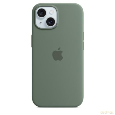 Etui silikonowe z MagSafe do iPhonea 15 - cyprysowe