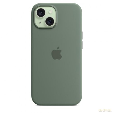 Etui silikonowe z MagSafe do iPhonea 15 - cyprysowe