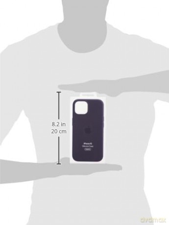 Etui silikonowe z MagSafe do iPhonea 15 - czarne
