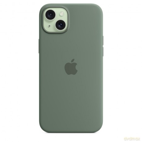 Etui silikonowe z MagSafe do iPhonea 15 Plus - cyprysowe