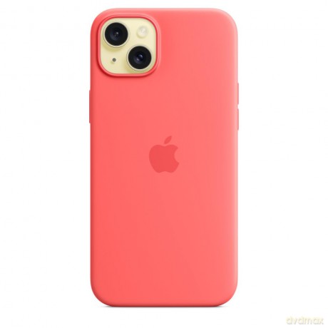 Etui silikonowe z MagSafe do iPhonea 15 Plus - guawa