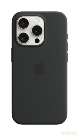 Etui silikonowe z MagSafe do iPhonea 15 Pro - czarne