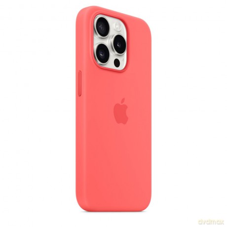 Etui silikonowe z MagSafe do iPhonea 15 Pro - guawa