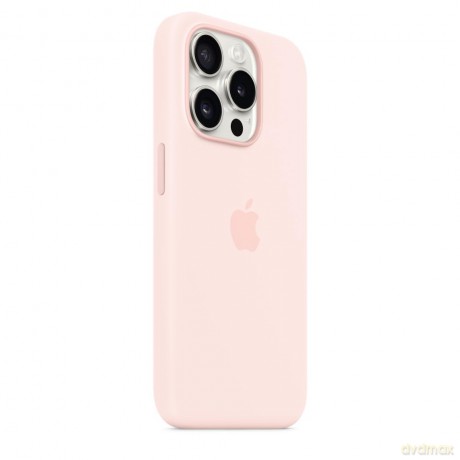 Etui silikonowe z MagSafe do iPhonea 15 Pro - jasnoróżowe